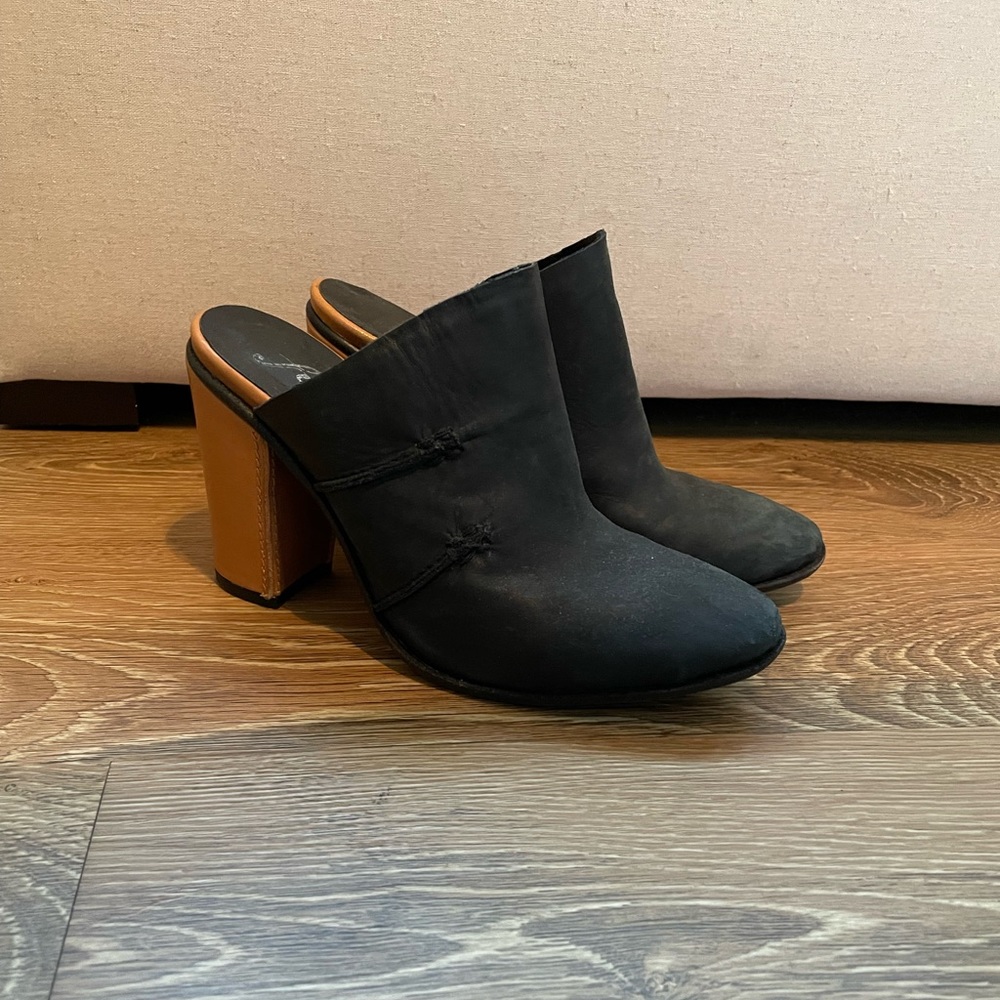 Free People leather mules